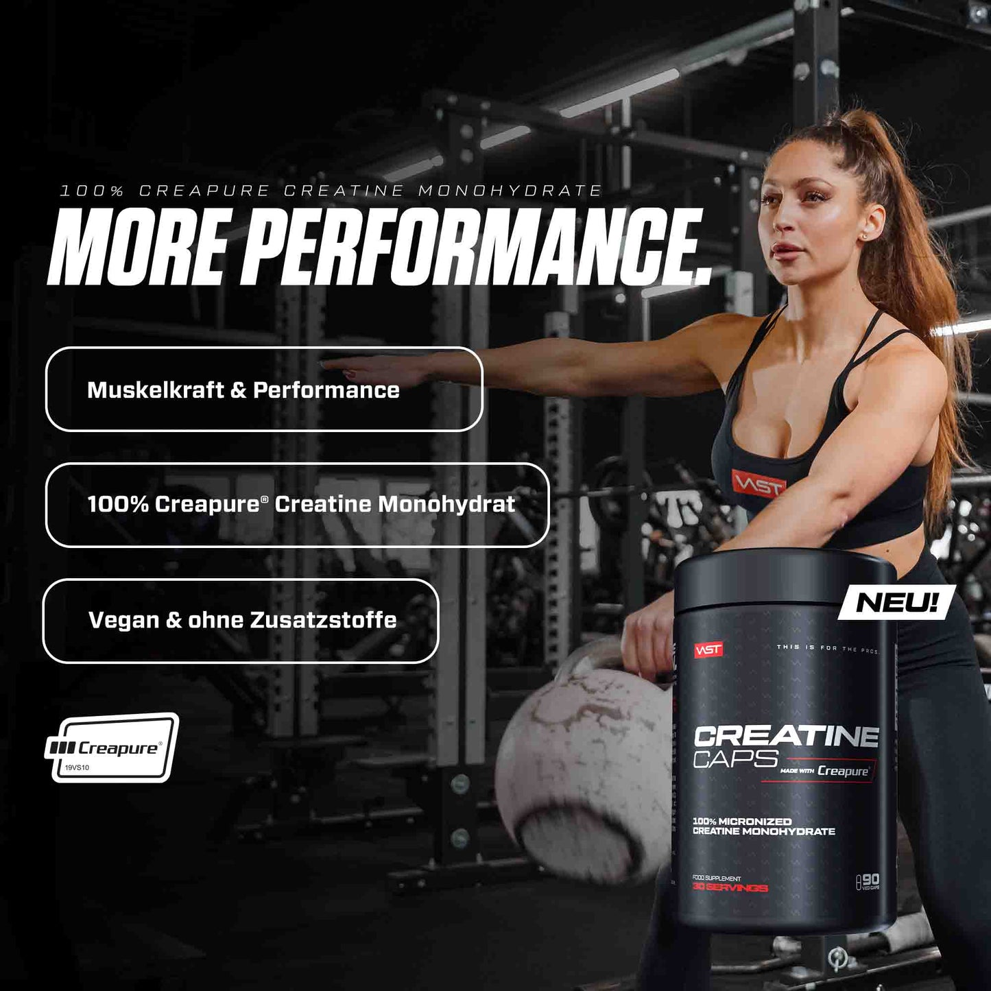 VAST Creatine Creapure Caps